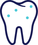 Abstrakte Grafik eines Zahns